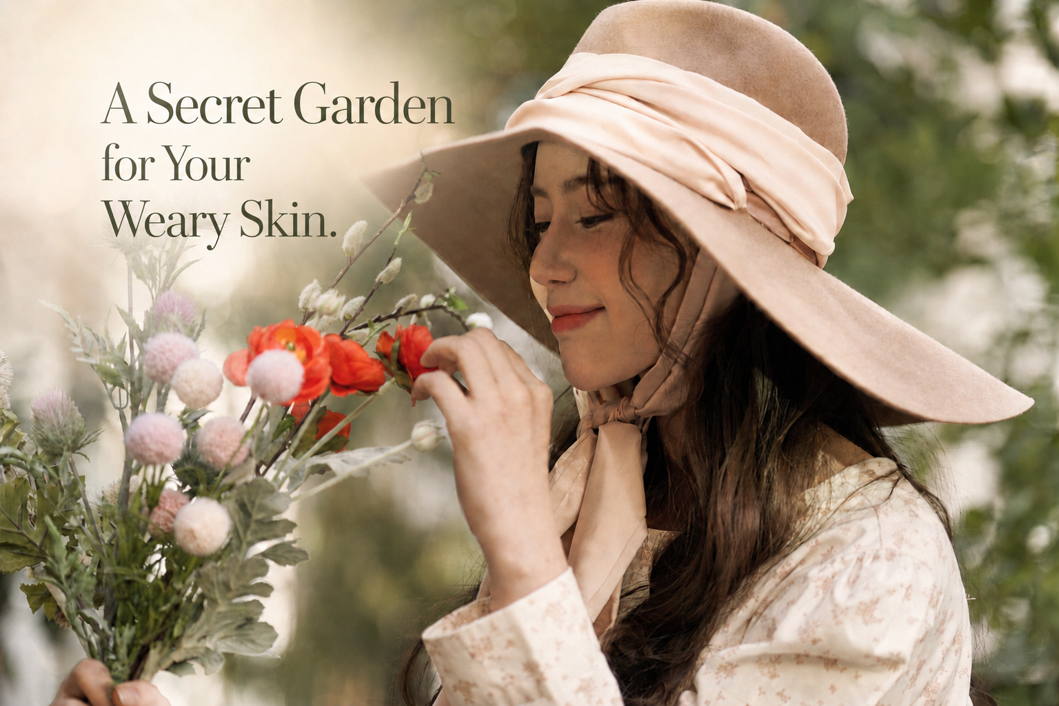 A Secret Garden for Your Weary Skin